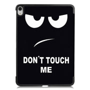 For iPad Air 13 2024 Custer Painted 3-Fold Holder Smart Leather Tablet Case(Big Eyes ME)