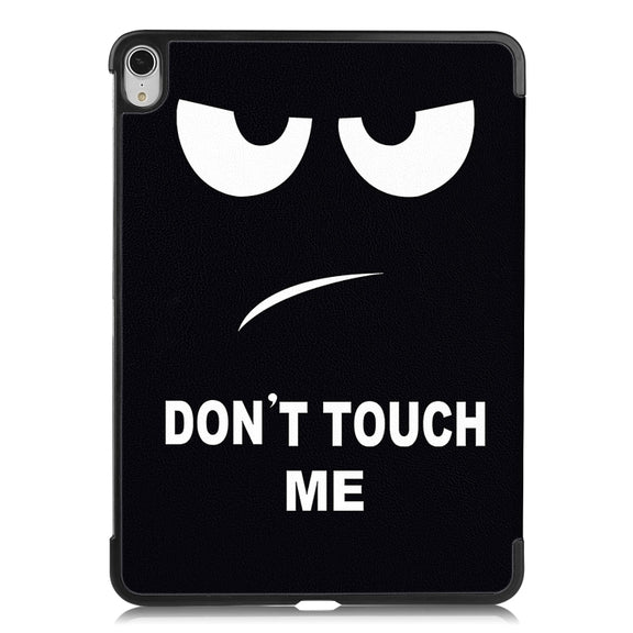 For iPad Air 13 2024 Custer Painted 3-Fold Holder Smart Leather Tablet Case(Big Eyes ME)