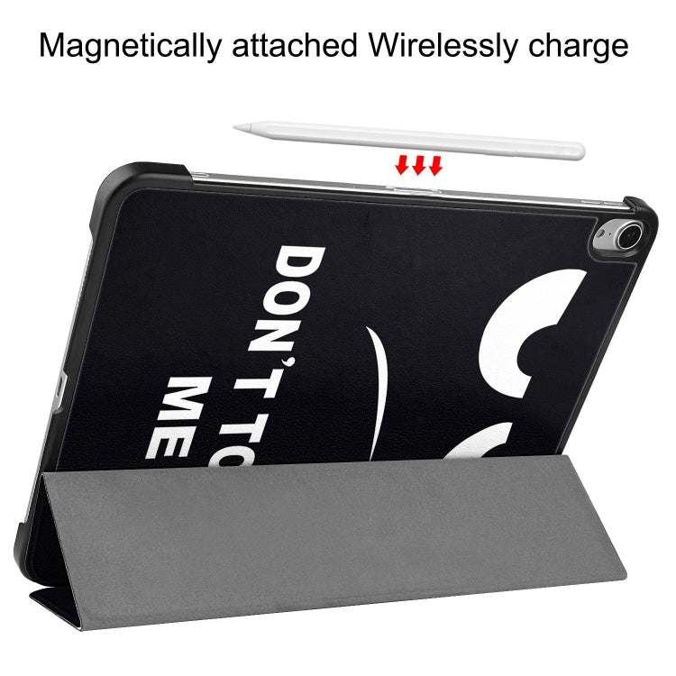 For iPad Air 13 2024 Custer Painted 3-Fold Holder Smart Leather Tablet Case(Big Eyes ME)