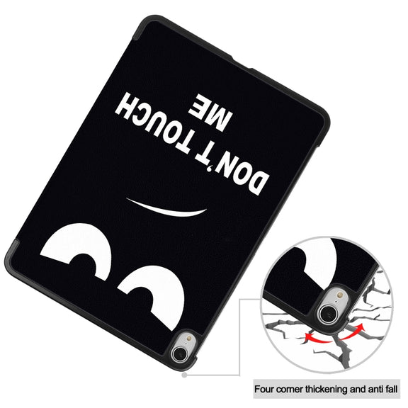 For iPad Air 13 2024 Custer Painted 3-Fold Holder Smart Leather Tablet Case(Big Eyes ME)
