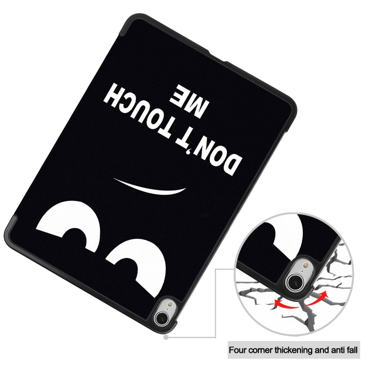 For iPad Air 13 2024 Custer Painted 3-Fold Holder Smart Leather Tablet Case(Big Eyes ME)