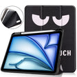 For iPad Air 11 2024 / 2025 Custer Painted 3-Fold Holder Smart Leather Tablet Case(Big Eye ME) - iPad Air 11 2025 / 2024 Cases by PMC TechLife | Online Shopping South Africa | PMC TechLife | Buy Now Pay Later Mobicred