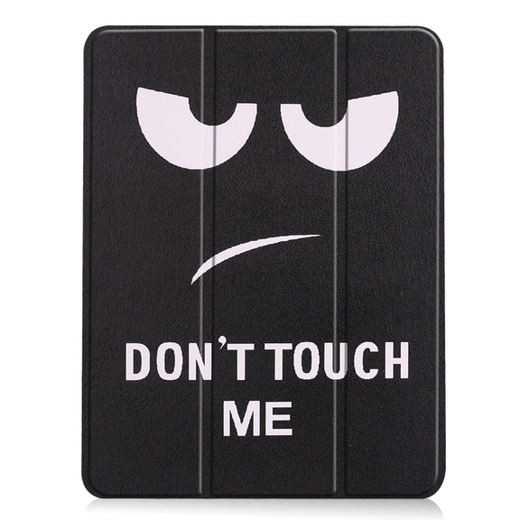 For iPad Air 11 2024 / 2025 Custer Painted 3-Fold Holder Smart Leather Tablet Case(Big Eye ME)
