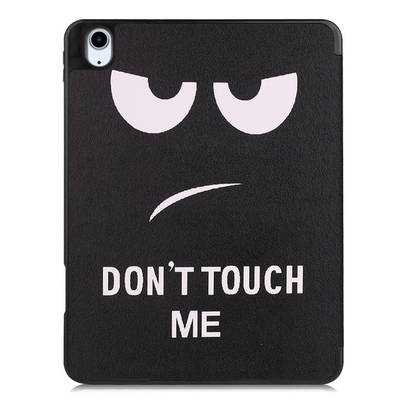 For iPad Air 11 2024 / 2025 Custer Painted 3-Fold Holder Smart Leather Tablet Case(Big Eye ME)
