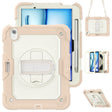 For iPad Air 11 2024 / Air 11 2025 Silicone Hybrid PC Tablet Protective Case(Cream+Rose Gold) - iPad Air 11 2025 / 2024 Cases by PMC TechLife | Online Shopping South Africa | PMC TechLife | Buy Now Pay Later Mobicred