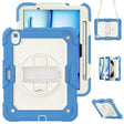 For iPad Air 11 2024 / Air 11 2025 Silicone Hybrid PC Tablet Protective Case(Cream+Navy Blue) - iPad Air 11 2025 / 2024 Cases by PMC TechLife | Online Shopping South Africa | PMC TechLife | Buy Now Pay Later Mobicred