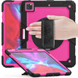 For iPad Pro 13 2024 Silicone + PC Tablet Protective Case(Rose Red+Black) - iPad Pro 13 2024 Cases by PMC TechLife | Online Shopping South Africa | PMC TechLife | Buy Now Pay Later Mobicred
