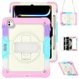 For iPad Pro 13 2024 Silicone Hybrid PC Tablet Protective Case(Rainbow Pink) - iPad Pro 13 2024 Cases by PMC TechLife | Online Shopping South Africa | PMC TechLife | Buy Now Pay Later Mobicred