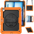 For iPad Air 13 2024 / Air 13 2025 Silicone Hybrid PC Tablet Protective Case(Orange+Black) - iPad Air 13 2025 / 2024 Cases by PMC TechLife | Online Shopping South Africa | PMC TechLife | Buy Now Pay Later Mobicred