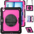 For iPad Air 13 2024 / Air 13 2025 Silicone Hybrid PC Tablet Protective Case(Rose Red+Black) - free shipping - PMC TechLife - Order now!