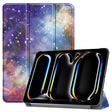 For iPad Pro 11 2024 Custer Painted 3-Fold Holder Smart Leather Tablet Case(Milky Way Nebula) - iPad Pro 11 2024 Cases by PMC TechLife | Online Shopping South Africa | PMC TechLife | Buy Now Pay Later Mobicred