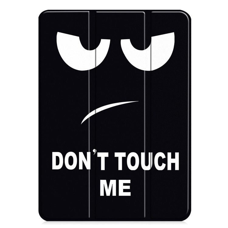 For iPad Pro 11 2024 Custer Painted 3-Fold Holder Smart Leather Tablet Case(Big Eye Me)