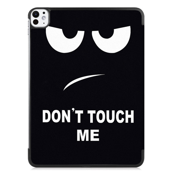 For iPad Pro 11 2024 Custer Painted 3-Fold Holder Smart Leather Tablet Case(Big Eye Me)