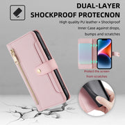 For Google Pixel 8a Sheep Texture Cross-body Zipper Wallet Leather Phone Case(Pink)