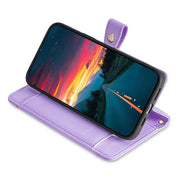 For Google Pixel 9 Sheep Texture Cross-body Zipper Wallet Leather Phone Case(Purple)
