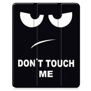 For iPad Air 13 2024 Custer Painted 3-Fold Holder Smart Leather Tablet Case with Pen Tray(Big Eye ME)