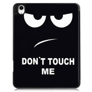 For iPad Air 13 2024 Custer Painted 3-Fold Holder Smart Leather Tablet Case with Pen Tray(Big Eye ME)