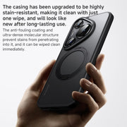 For Huawei Pura 70 Pro Frosted 360 Rotating Holder Magnetic Full Coverage Shockproof Phone Case(Grey)