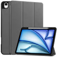 For iPad Air 13 2024 Custer TPU Pure Color 3-Fold Holder Smart Leather Tablet Case with Pen Tray(Grey) - iPad Air 13 2024 Cases by PMC TechLife | Online Shopping South Africa | PMC TechLife | Buy Now Pay Later Mobicred