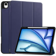 For iPad Air 13 2024 / 2025 Custer TPU Pure Color 3-Fold Holder Smart Leather Tablet Case with Pen Tray(Dark Blue) - iPad Air 13 2025 / 2024 Cases by PMC TechLife | Online Shopping South Africa | PMC TechLife | Buy Now Pay Later Mobicred