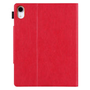 For iPad Pro 13 2024 Solid Color Metal Buckle Leather Smart Tablet Case(Red)