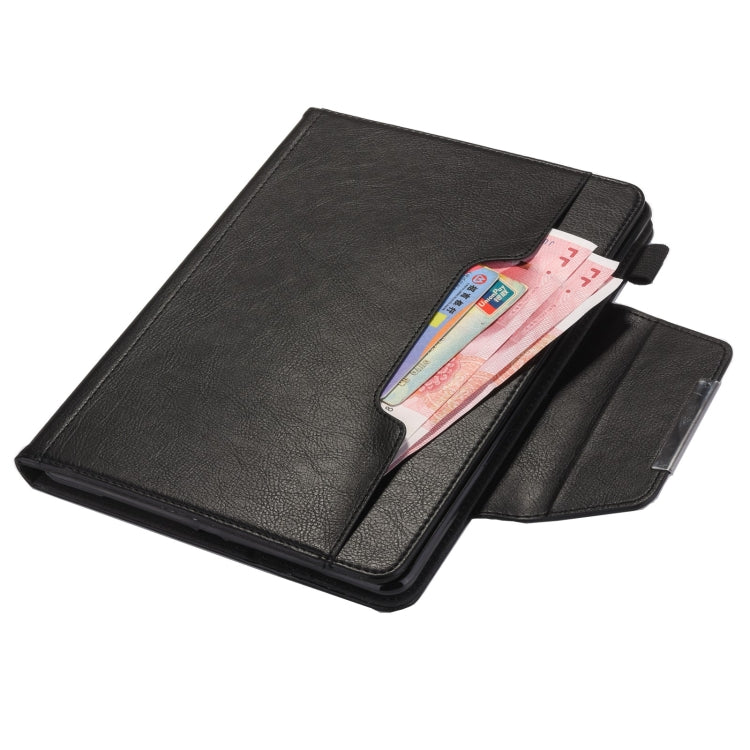 For iPad Pro 11 2024 Solid Color Metal Buckle Leather Smart Tablet Case(Black)