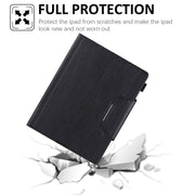 For iPad Pro 11 2024 Solid Color Metal Buckle Leather Smart Tablet Case(Black)