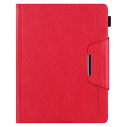 For iPad Pro 11 2024 Solid Color Metal Buckle Leather Smart Tablet Case(Red)