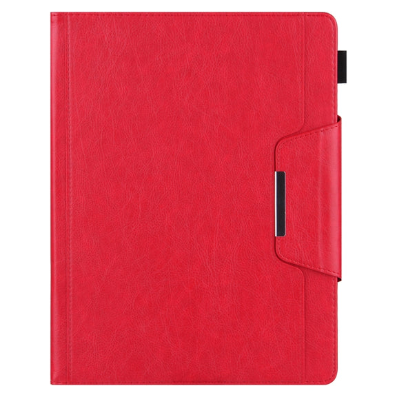 For iPad Pro 11 2024 Solid Color Metal Buckle Leather Smart Tablet Case(Red)