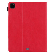 For iPad Pro 11 2024 Solid Color Metal Buckle Leather Smart Tablet Case(Red)