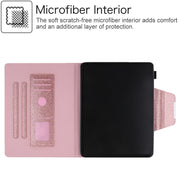 For iPad Pro 13 2024 Glitter Metal Buckle Leather Smart Tablet Case(Rose Gold)