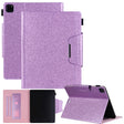 For iPad Pro 11 2024 Glitter Metal Buckle Leather Smart Tablet Case(Purple) - iPad Pro 11 2024 Cases by PMC TechLife | Online Shopping South Africa | PMC TechLife | Buy Now Pay Later Mobicred