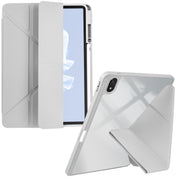 For Huawei MatePad Air 11.5 2023 Clear Acrylic Deformation Leather Tablet Case(Grey)