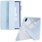 For Huawei MatePad Air 11.5 2023 Clear Acrylic Deformation Leather Tablet Case(Ice Blue)