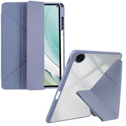 For Huawei MatePad Pro 11 2022 / 2024 Clear Acrylic Deformation Leather Tablet Case(Lavender Purple)