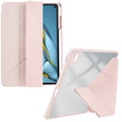For Huawei MatePad 10.8 Clear Acrylic Deformation Leather Tablet Case(Pink) - Huawei by PMC TechLife | Online Shopping South Africa | PMC TechLife | Buy Now Pay Later Mobicred
