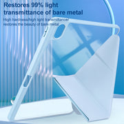 For Huawei MatePad 11 2021 / 2023 Clear Acrylic Deformation Leather Tablet Case(Grey)