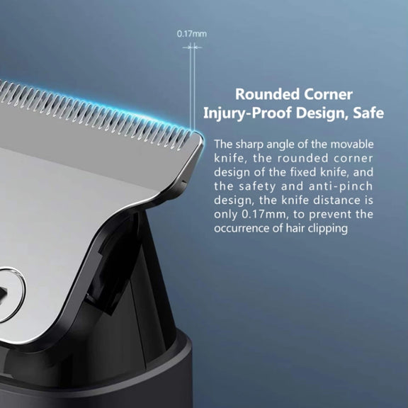 Xiaomi Youpin Multifunctional Mini Electric Rechargeable Hair Clipper(Black)