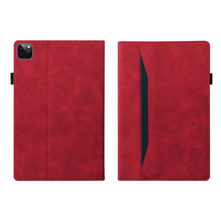 For iPad Pro 13 2024 Splicing Shockproof Leather Tablet Case(Red)