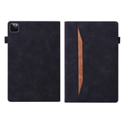 For iPad Pro 13 2024 Splicing Shockproof Leather Tablet Case(Black)