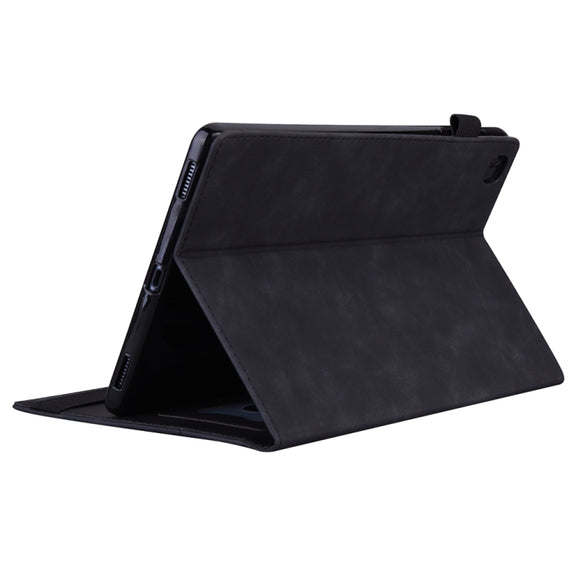 For iPad Pro 13 2024 Splicing Shockproof Leather Tablet Case(Black)