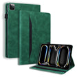 For iPad Pro 11 2024 Splicing Shockproof Leather Tablet Case(Green) - iPad Pro 11 2024 Cases by PMC TechLife | Online Shopping South Africa | PMC TechLife | Buy Now Pay Later Mobicred