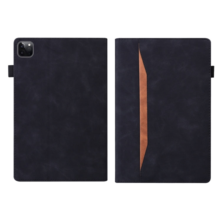 For iPad Pro 11 2024 Splicing Shockproof Leather Tablet Case(Black)