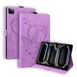 For iPad Pro 11 2024 Love Butterfly Embossed Leather Tablet Case(Purple) - iPad Pro 11 2024 Cases by PMC TechLife | Online Shopping South Africa | PMC TechLife | Buy Now Pay Later Mobicred