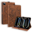 For iPad Pro 11 2024 Love Butterfly Embossed Leather Tablet Case(Brown) - iPad Pro 11 2024 Cases by PMC TechLife | Online Shopping South Africa | PMC TechLife | Buy Now Pay Later Mobicred