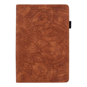 For iPad Pro 11 2024 Calf Texture Embossed Leather Tablet Case(Brown)