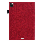 For iPad Pro 11 2024 Calf Texture Embossed Leather Tablet Case(Red)