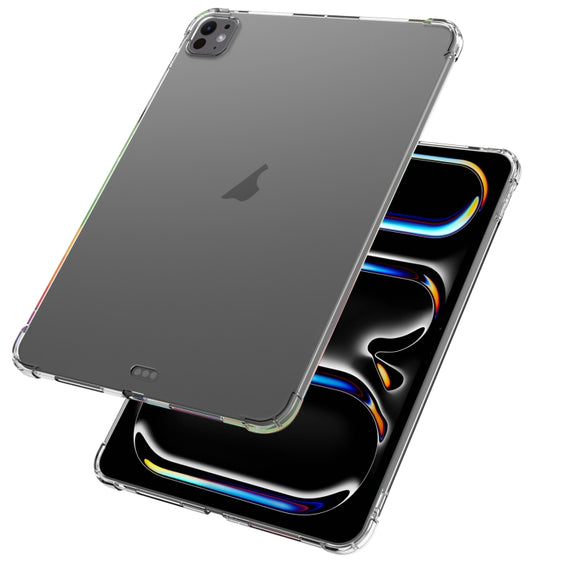 For iPad Pro 13 2024 Highly Transparent TPU Full Thicken Corners Shockproof Protective Case(Transparent)