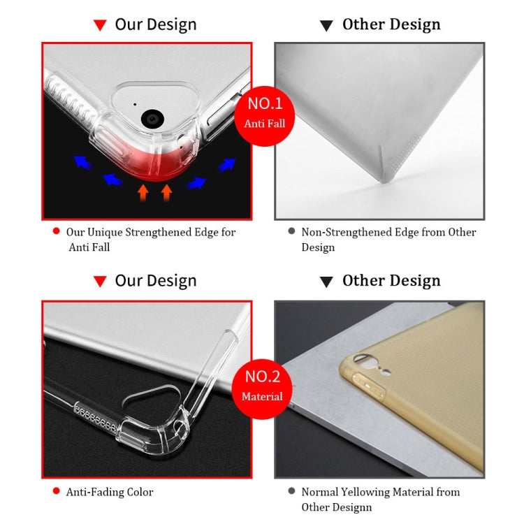 For iPad Pro 13 2024 Highly Transparent TPU Full Thicken Corners Shockproof Protective Case(Transparent)