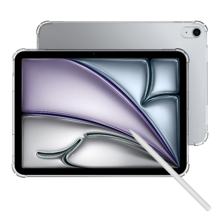 For iPad Air 11 2024 / 2025 Highly Transparent TPU Full Thicken Corners Shockproof Protective Case(Transparent)